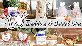 10 Dollar Tree Wedding Favor Ideas l Easy Bridal Shower Favors l Beautiful amp Affordable Wedding DIYS [upl. by Swane]