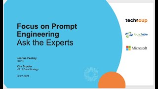 Ask the Experts Focus on AI Prompt Engineering [upl. by Ladnar601]