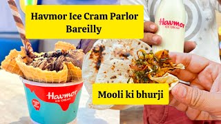 Mooli ki bhujiya aur ghee ki roti  Havmor havfunn icecream parlor vlog  Hungrytrip90 [upl. by Skipton]