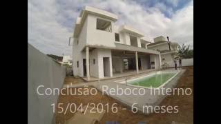 Construção de casa 389m2 passo a passo com Alto Padrão em condomínio fechado [upl. by Nevil525]