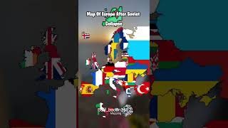 Map Of Europe After Soviet Collapse world india foryou viralvideo vs usa shorts map mapping [upl. by Kissel912]