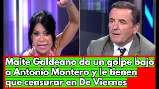 Maite Galdeano da un golpe bajo a Antonio Montero y le tienen que censurar en De Viernes [upl. by Bradeord]