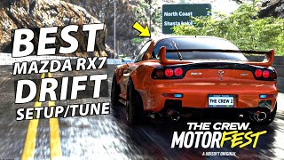 Best Mazda Rx7 Drift SetupTune Controller Setup in The Crew Motorfest [upl. by Yehsa]