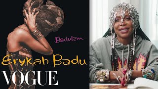 Erykah Badu Breaks Down 11 Looks From 1997 to Now  Life in Looks  Vogue [upl. by Macri]