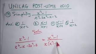 UNILAG Post UTME Past Questions Solved 2010 Maths  Part 2 [upl. by Helbonia]