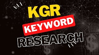 KGR Keyword Research  KGR Analysis  A TO Z KGR Analysis [upl. by Gabrielli177]