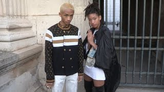 Jaden Smith Willow Smith Noomi Rapace and more at Louis Vuitton Fashion Show in Paris [upl. by Fiertz228]