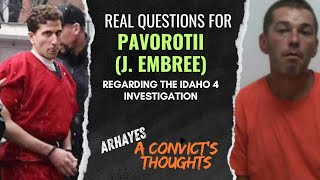 Real Questions For J Embree Regarding Idaho 4 Case bryankohberger idaho4case [upl. by Lebna228]