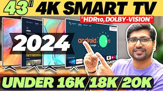 Best 43 Inch TV Under 20000🔥Best 43 Inch 4K TV 2024🔥Best TV Under 20000🔥Best Android TV Under 15000 [upl. by Dorreg]