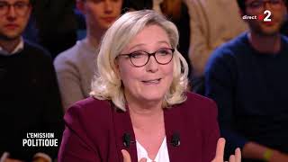 Le duel Nathalie Loiseau Marine Le Pen France 2 14 03 2019 élection européenne [upl. by Odilia352]