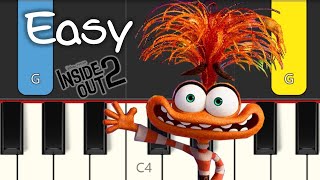 INSIDE OUT 2  Bundle of Joy  EASY PIANO TUTORIAL [upl. by Ahsienom]