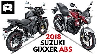 2018 Suzuki Gixxer ABS Price amp Specifications [upl. by Arondel]