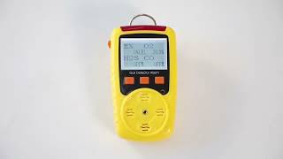 4 in 1 Portable Smart Gas Detector for Industrial LEL CO O2 H2S Detector [upl. by Ikaz833]