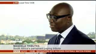 One of Komla Dumors final interviews as he covered the death of Nelson Mandela [upl. by Abernon567]