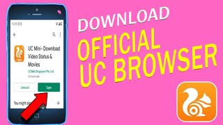 how to install and use Uc browser in Mobile [upl. by Htezzil920]