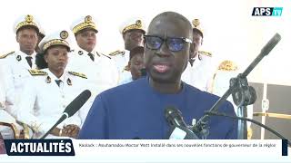 Kaolack  Mouhamadou Moctar Watt installé dans ses nouvelles fonctions de gouverneur de la région [upl. by Ydnal791]