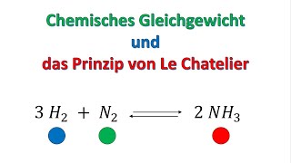 Das chemische Gleichgewicht und das Prinzip von Le Chatelier  Prinzip vom kleinsten Zwang [upl. by Calbert]