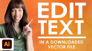 How to Edit Text in Adobe Illustrator Change Font in a Downloaded or Inherited File [upl. by Aitel64]