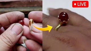 This is the process of making a gold ring 🔥🔨 gold viral jewellry video silver jewelry [upl. by Mclain437]