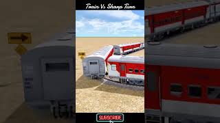 Train Vs Sharp Turn  Bumpy Railroad Crossing  Train Simulator 2024  HintsGamerz [upl. by Blus286]