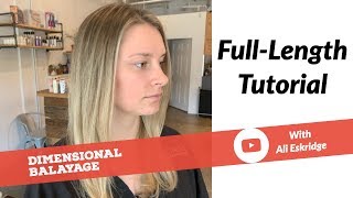 How To Balayage Tutorial  Foilyage Dimensional Blonde Balayage [upl. by Anoet]