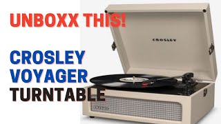 Crosley Voyager Turntable Unboxing [upl. by Dleifniw]