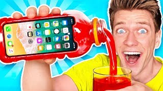 5 Amazing DIY Phone Cases Learn How to Make The Best New Funny Slime iPhone amp Samsung Case [upl. by Ahsilrae601]