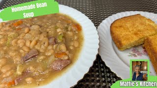 Delcious Homemade Bean SoupCozy Fall Soup Recipe Matties Kitchen [upl. by Cirred794]