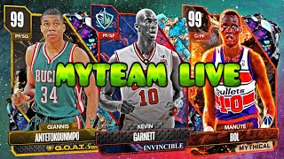 NBA 2k24 Myteam Unlimited Grind LIVE Trying Out New Cards and Stacking MT  ROAD TO 511K SUBS [upl. by Rabma]