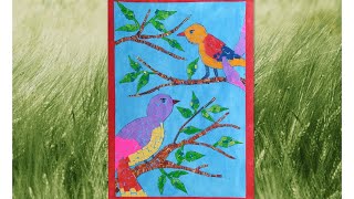 Photo Collage Art  How To Make Collage With Paper  Easy Collage Work  Collage Craft  DIY Hanging [upl. by Acinomed13]