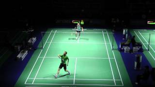 2012 Yonex Swiss Open MSQF Chen Long vs H K Vittinghus [upl. by Nalliuq]