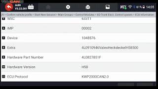 Quick Fix Troubleshoot Audi Trunk Issues with YOUCANIC Scanner [upl. by Ylehsa763]