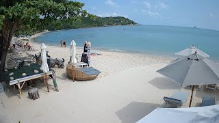 🔴 Bay Beach Resort  Choeng Mon Beach  Koh Samui  Thailand  Live Beach Webcam  2160p 4K [upl. by Fillender703]