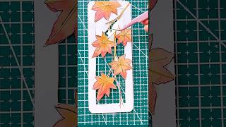 Watercolour painting  Maple leaves bookmark ￼painting art shorts [upl. by Nnylhsa]