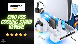 PS5  PS5 Slim Stand and Cooling Station with RGB LED Controller Charging Station for Playstation 5 [upl. by Orazio]