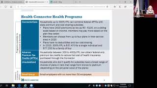 Information Session MassHealth and the Health Connector [upl. by Lennox]