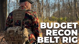 Budget Recon Belt Rig for Scouting and Survival  LBE [upl. by Eppes511]