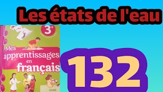 Les états de leau mes apprentissage en français 3ème AEP page132 [upl. by Aland]