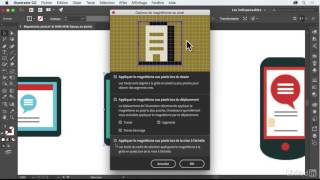 Tutoriel Illustrator CC 2017  Aborder lamélioration du magnétisme aux pixels  video2braincom [upl. by Laurella204]