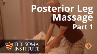 General Posterior Leg Protocol Beginning Massage Techniques Part 1 [upl. by Anelyak]