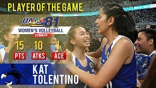 UAAP 81 WV Finals Kat Tolentino earns PoG honors in Ateneos title win  May 18 2019 [upl. by Esoj]