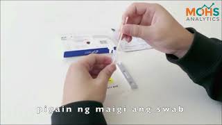 Getein Antigen home use for Covid19 test Tagalog [upl. by Philly]