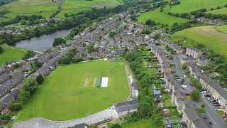 Slaithwaite 360 Drone from Hill Top 19 June 24 [upl. by Marlene434]