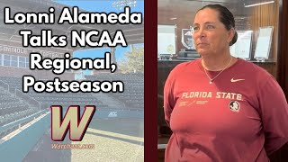 FSU Softball Coach Lonni Alameda Interview Previews NCAA Regional Round  Warchant TV FSU [upl. by Morville]