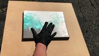 how to spray varnish your painting lying flat version [upl. by Annaohj509]