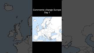 Comments change Europe map day 1 europe map shorts [upl. by Aronael]