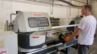 elumatec DG 10402 test cut  JJZ machines [upl. by Senoj]