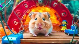 Hamster Escapes the Fiery Minecraft Maze 🔥 Epic Adventure 🐹 Hamster Maze [upl. by Avery]