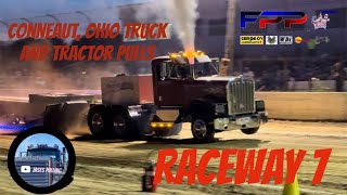 Conneaut Ohio Raceway 7  Truck and Tractor pulls FPP  Saturday July 20th 2024 [upl. by Llatsyrk]