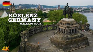 Koblenz Germany  Walking Tour  2023  Creek of Moselle and Rhine [upl. by Anined]